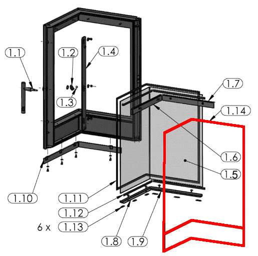 Oranier Corner 7 Joint de porte bande pour porte