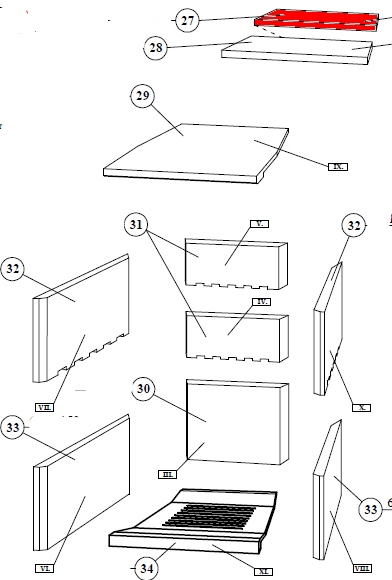 Fireplace Nexos Ker Zugumlenkung oben Rauchumlenkung