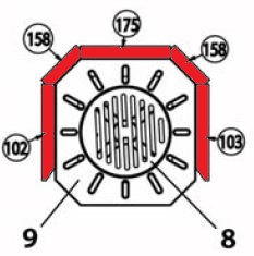 Haas+Sohn Kuopio 265.17 Feuerraumauskleidung Brennraumauskleidung