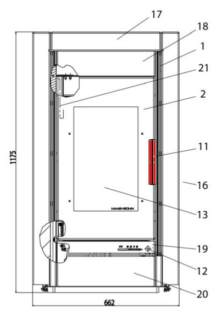 Haas-Sohn Kerpen 232.17 poignée de porte