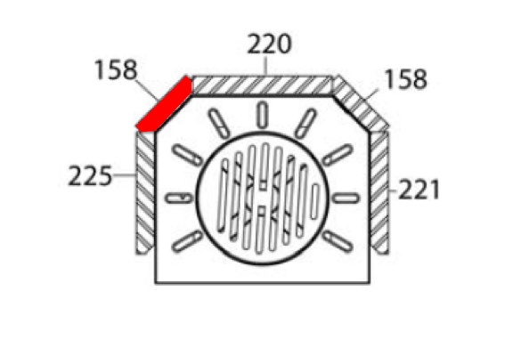 Haas+Sohn Kerpen 232.17 Seitenstein links hinten Feuerraumstein