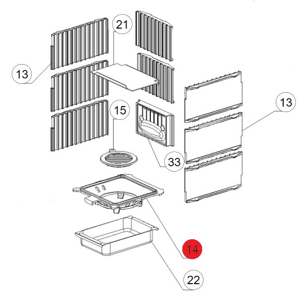 La Nordica Gemma Forno support de grille C