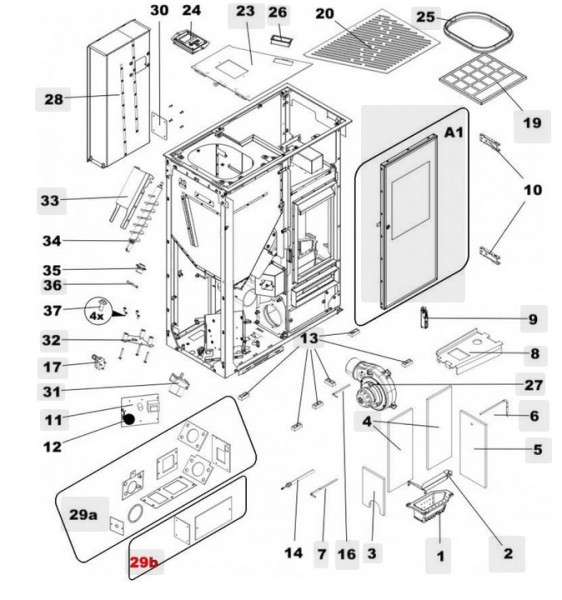 Haas+Sohn Lucca II 445.08 Revisionsdeckeldichtung Inspektionsdeckeldichtung