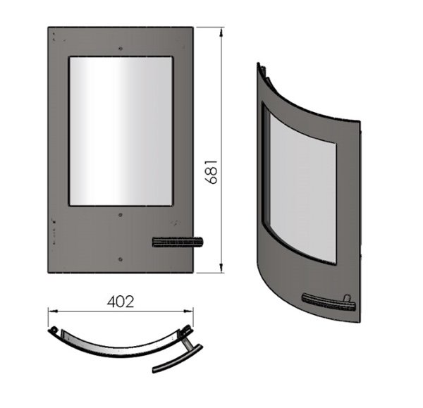 Termatech TT20 porte gris foncé