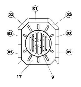 Haas-Sohn Husum 206.15 revêtement de chambre de combustion