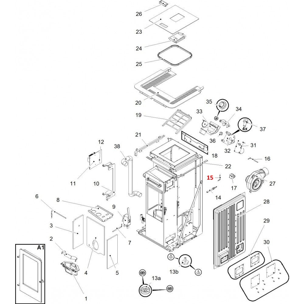 Haas+Sohn Pallazza III RLU-PGI 520.08 Raumtemperaturfühler Sensor