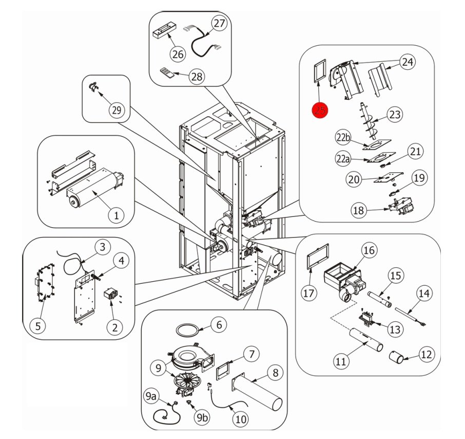 MCZ EGO-Air 1.0 joint pour le pipeline