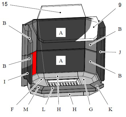 Haas+Sohn Prestige II 181.18 Seitenstein links hinten unten Schamottestein