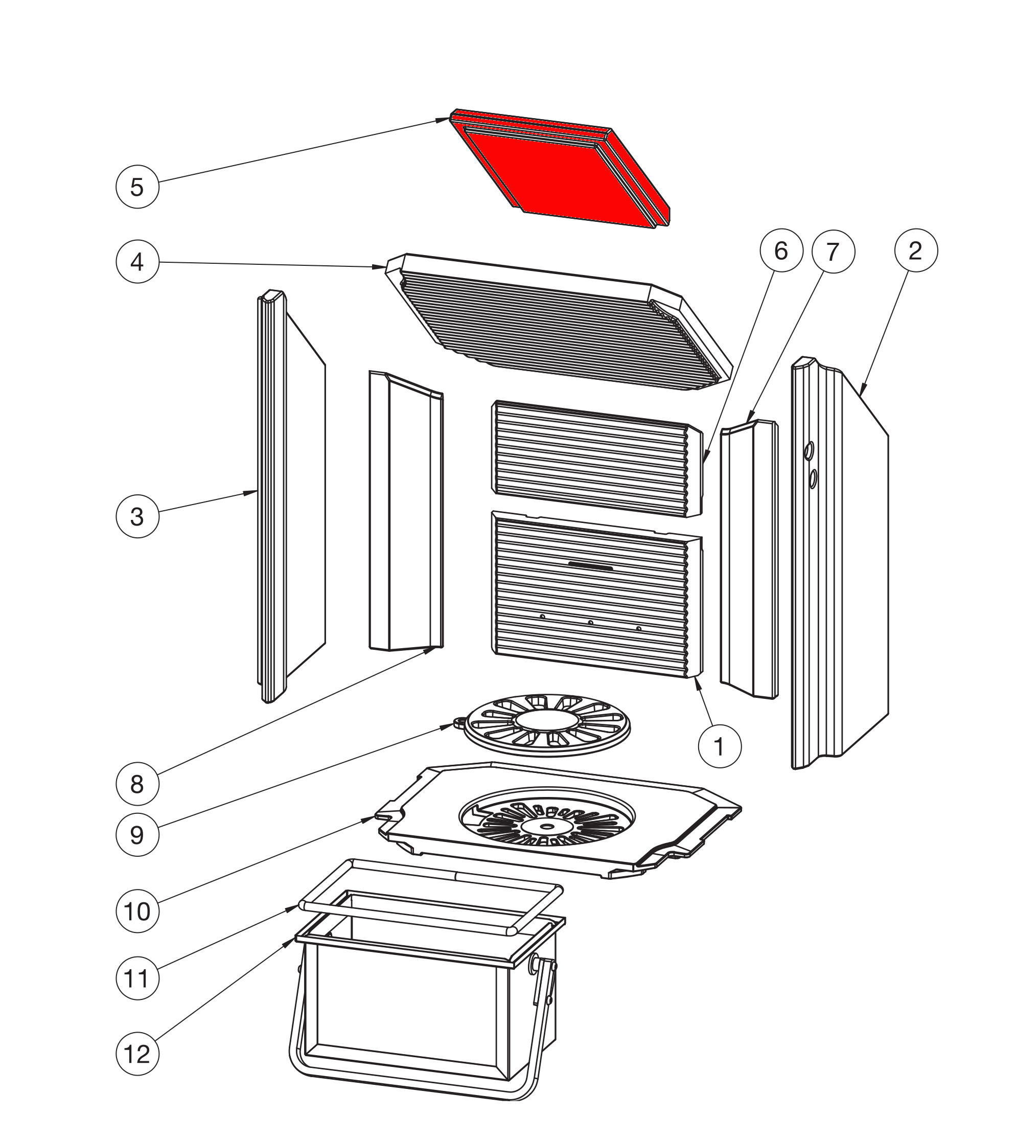 Heta Scan-Line 900 déflecteur haut A