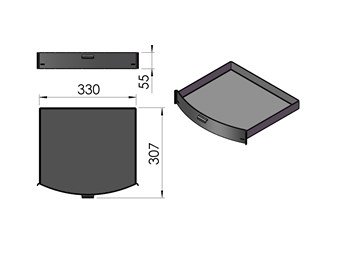 Termatech TT40 cendrier noir