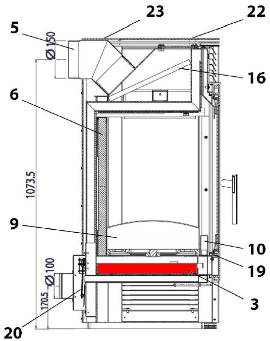 Haas+Sohn Panorama 255.15 bac à cendres