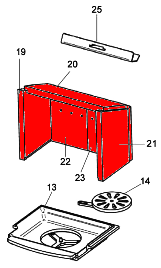 Justus Reno D Feuerraumauskleidung B Brennraumauskleidung