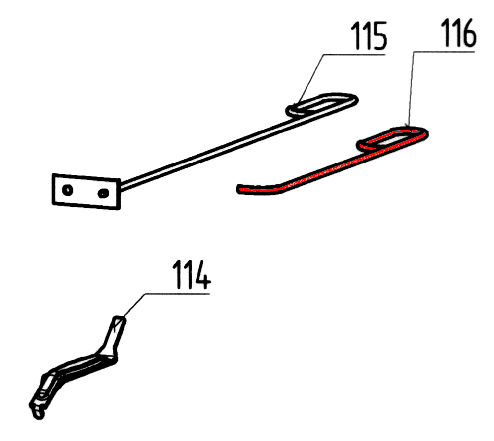 Wamsler K140 Schürhaken Schürstange