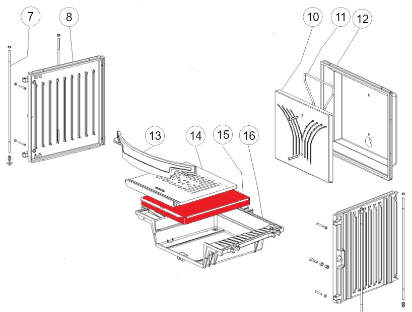 La Nordica Focolare 70 Tondo cendrier B