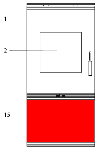 Wodtke KK 80-2 vitre compartiment à bois