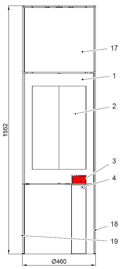 Haas-Sohn Kalius 286.12 poignée de porte