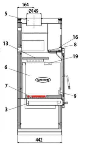 Haas+Sohn Vestre 268.17 Ascherost Feuerrost