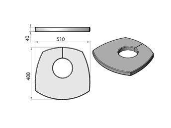 Termatech TT3 Abdeckplatte Speckstein