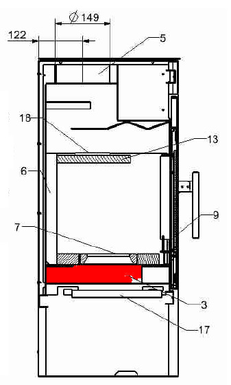 Haas+Sohn Pico 286.12 bac à cendres