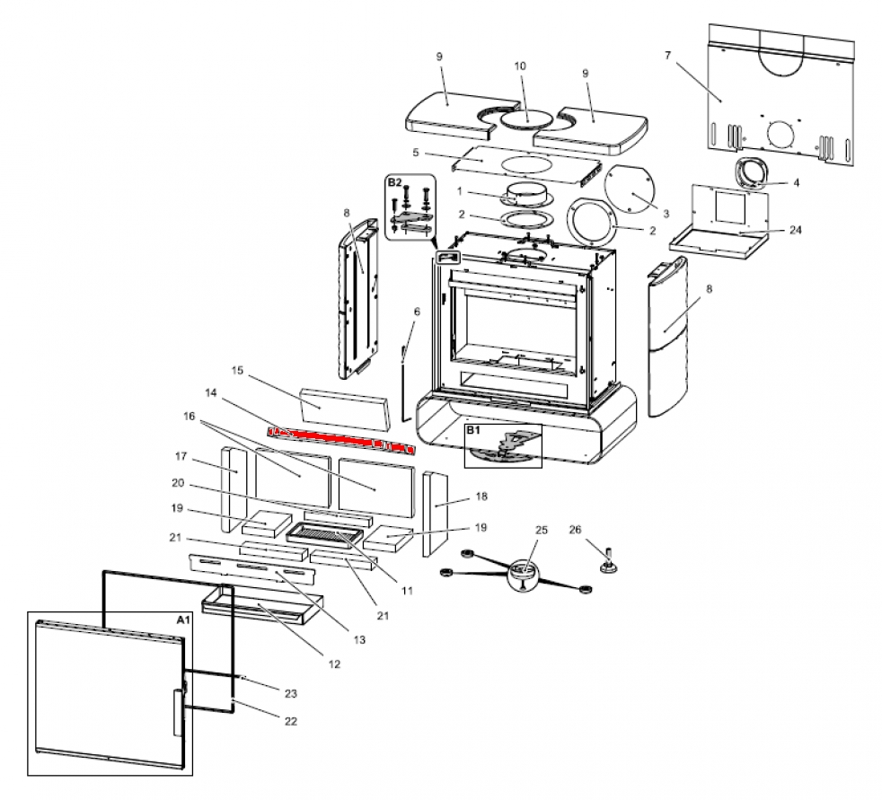 Haas+Sohn Kensington easy 347.15 Zugumlenkung unten