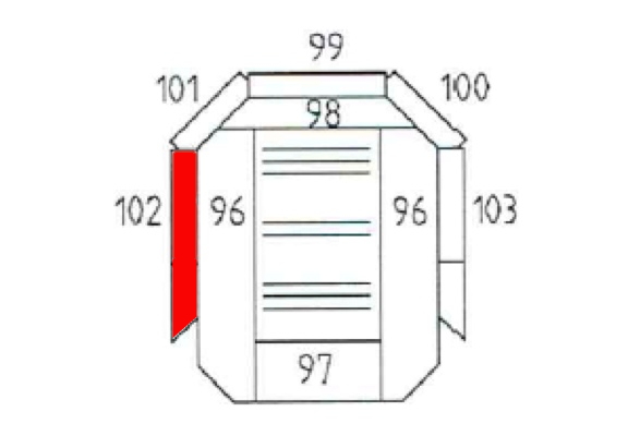 Haas+Sohn Bornholm II 164.15 Seitenstein links vorne A Feuerraumstein