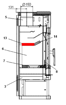 Haas+Sohn Aversa 307.15 Zugumlenkung hinten Prallplatte